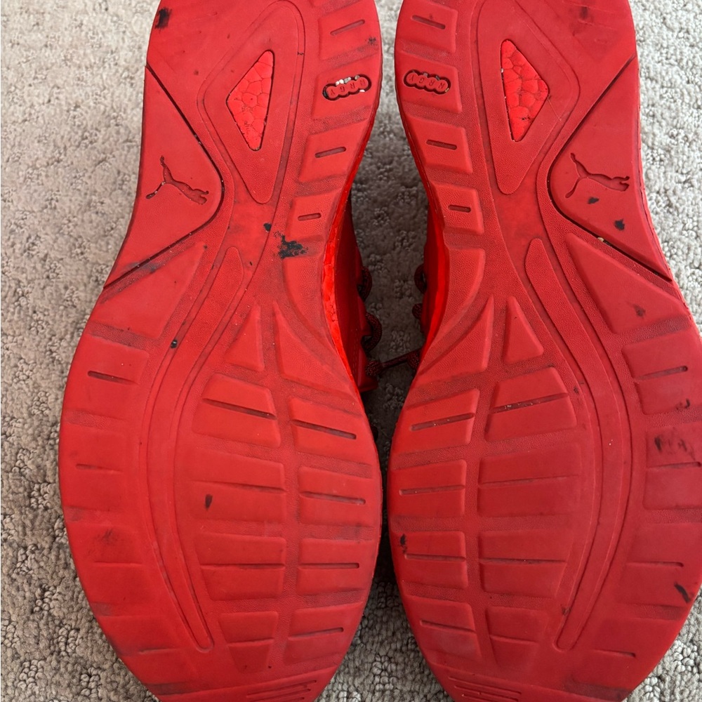 Puma Red Knit Sneakers - Picture 5 of 6